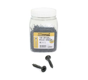 Tornillo volcanita crs rosca gruesa fosfatado 6x1 balde 1000 Mamut