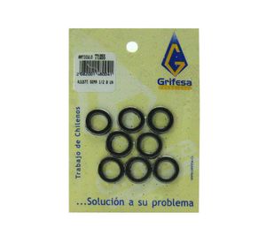 Ajuste goma 1/2 pulgada 8 unidades Grifesa