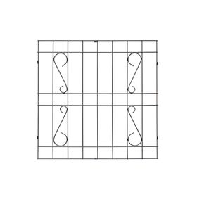 Protección Ventana Barra Acero Negro 100x100 cm