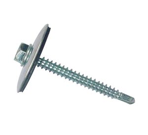 Tornillo autoperforante con golilla #12x2'' zincado Imporper