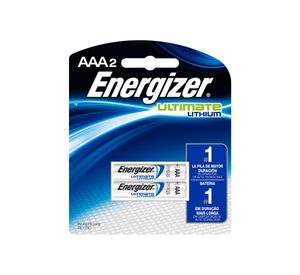 Pilas litio Ultimate lithium AAA 2 unidades Energizer