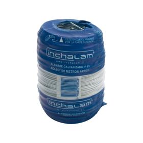 Alambre 1,24 mmx 100 mt galvanizado Inchalam
