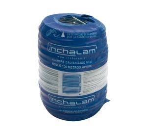 Alambre 1,24 mmx 100 mt galvanizado Inchalam