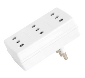 Adaptador 3 posiciones plano blanco Schneider