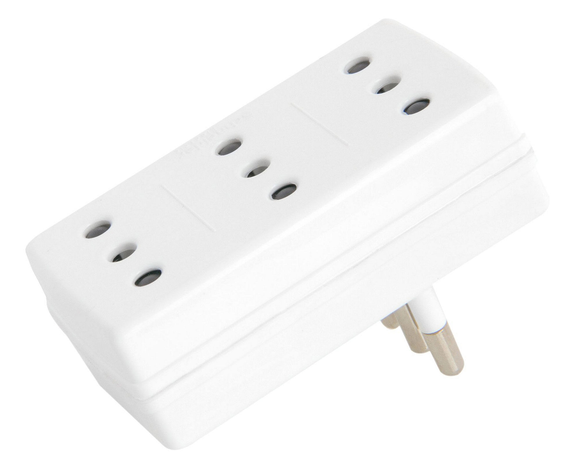 Adaptador 3 posiciones plano blanco Schneider