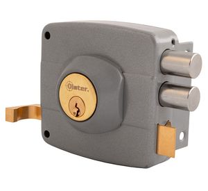 Cerradura sobreponer 110 gris 1 un.