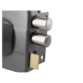 Cerradura sobreponer 110 gris 1 un.