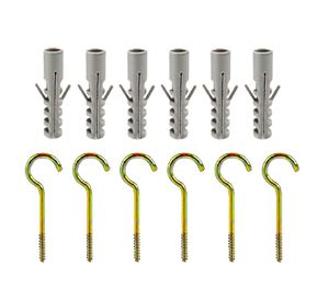 Cáncamo abierto + tarugo nylon 6 bt 6 Imporper