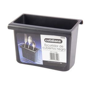 Escurridor cubiertos negro Cotidiana