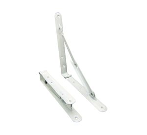 Escuadra plegable blanca 25*25 par Idaf