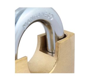 Candado alta seguridad exterior bronce con hombros 50mm S200 Odis