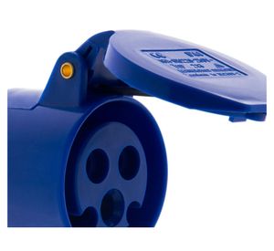 Enchufe hembra 250 v 16 a volante 2 patas+tierra Drl