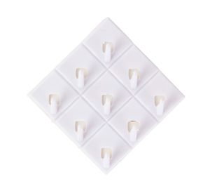 Ganchos decorativos rectos multiuso x9 unidades Cotidiana