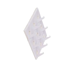 Ganchos decorativos rectos multiuso x9 unidades Cotidiana