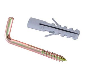 Tornillo escuadra 1/2'' con tarugo 6 mm blister 6 unidades Imporper