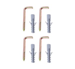 Tornillo escuadra + tarugo nylon 8 bt 4 Imporper