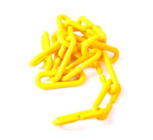 Cadena plástica 1 metro amarilla Esco plastica