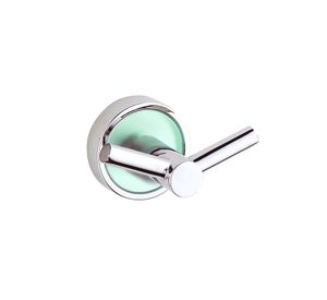 Percha doble Malta vidrio/cromo