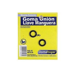 Unión llave manguera 1/2 2 unidades Goma hogar