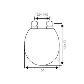 Asiento WC madera redondo