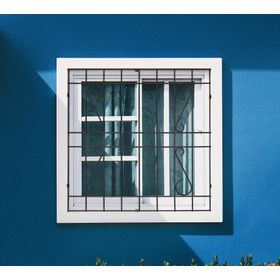 Protección Ventana Barra Acero Negro 100x120 cm