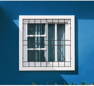 Protección Ventana Barra Acero Negro 100x120 cm