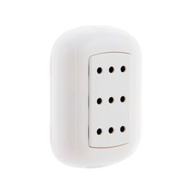 Toma corriente triple 10 a/16 a oval blanco Bticino