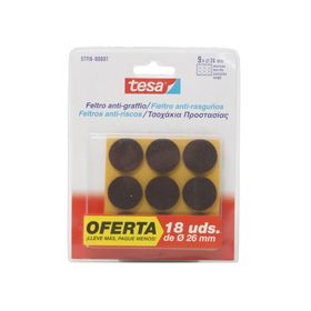 Pack fieltro antirasguño 26 mm x 2 café Tesa