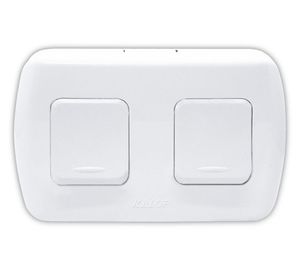 Interruptor 2 puntos tekna 10a 250v blanco Kalop