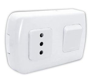 Interruptor 9/12 enchufe tekna 10a 250v Kalop