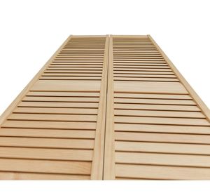 Set Puerta de clóset celosía plegable 70x200 cm Pino Radiata