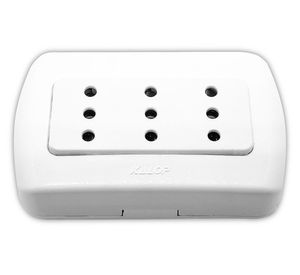 Enchufe triple tekna 10a 250v Kalop