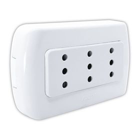 Enchufe triple tekna 10a 250v Kalop