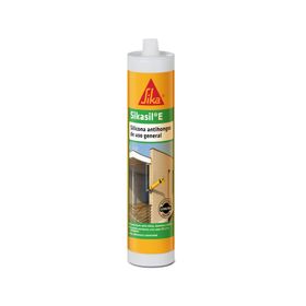 Sellador de silicona acética 280 ml Sikasil E negro Sika