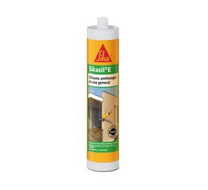 Sellador de silicona acética 280 ml Sikasil E gris Sika