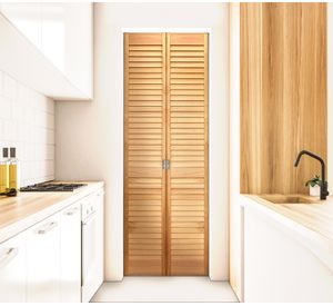 Puerta Clóset Hoja Celosía 30x200 cm Pino Radiata Temsa