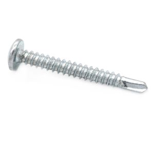 Roscalata autoperforante 10 mm 1 1/2'' zincado 10 unidades Imporper