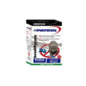 Rodenticida pellet brodifacum 50g Patrol