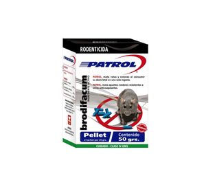 Rodenticida pellet brodifacum 50g Patrol