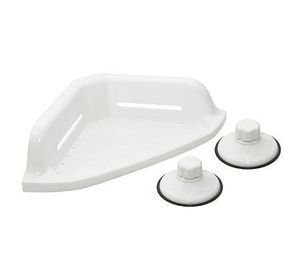 Organizador esquinero baño 34x20x7,5 cm blanco Cotidiana