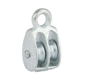 Roldana doble fija 1'' cable 5/16'' Imporper