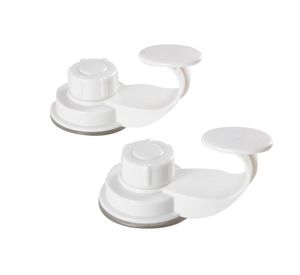 Gancho succión blanco 2 unidades Cotidiana