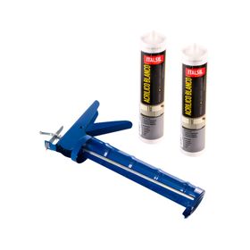 Sellador acrílico 2 unidades + pistola de calafateo Italsil
