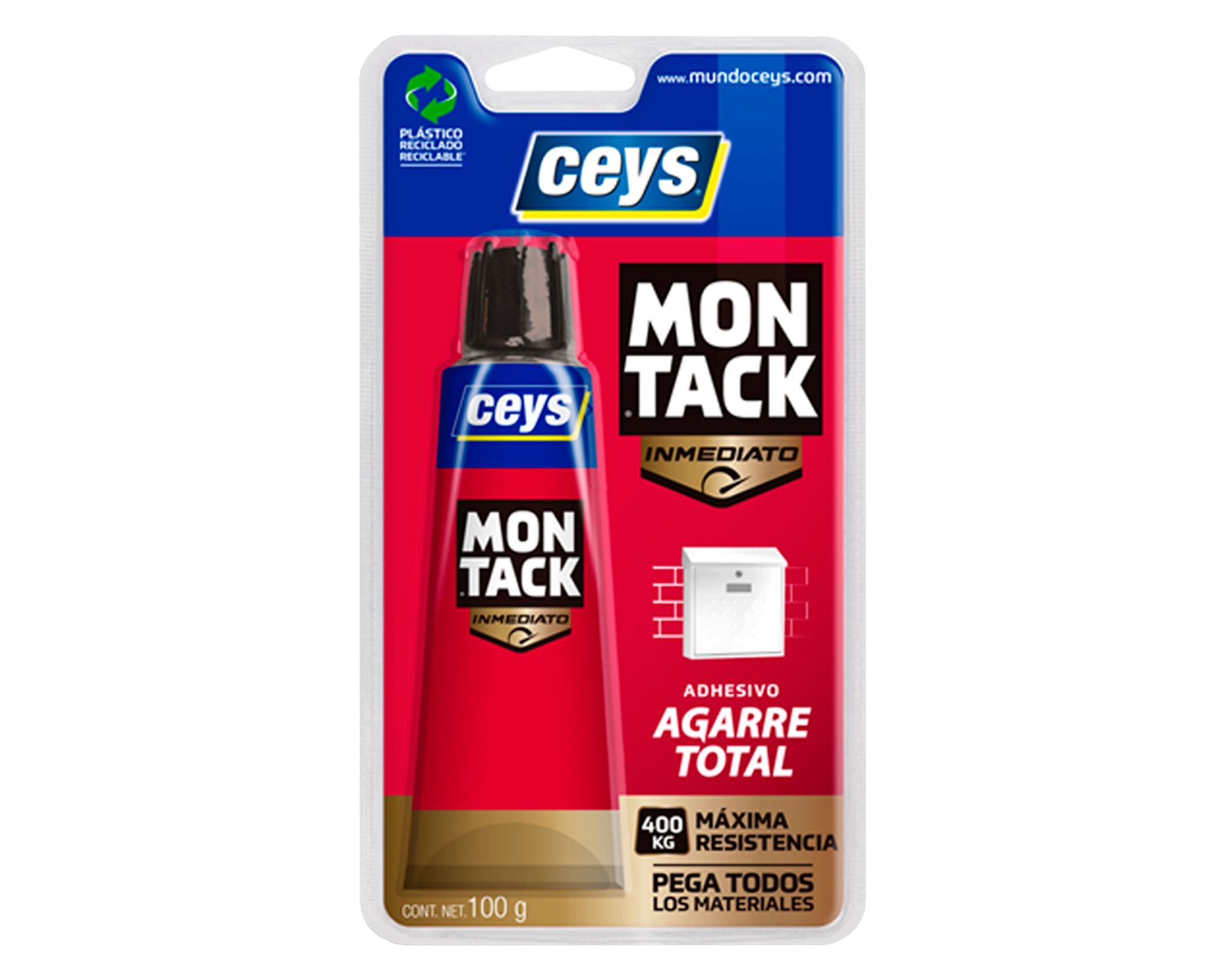 Adhesivo de Montaje Montack Agarre Total 100 gr Ceys