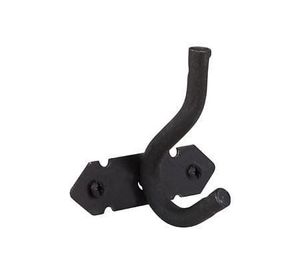 Perchero doble 7,5 x 7,5 cm chico forjado negro Idaf