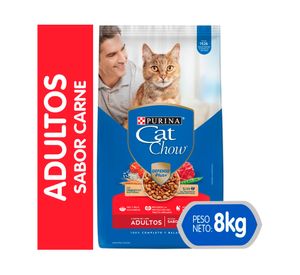 Alimento seco gato adulto carne 8 kg