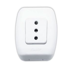 Toma corriente simple 10 a tekna blanco Kalop