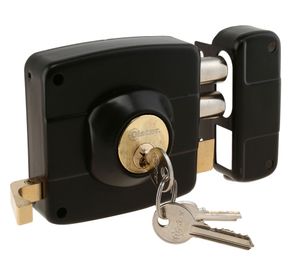 Cerradura sobreponer con caja 111R negro