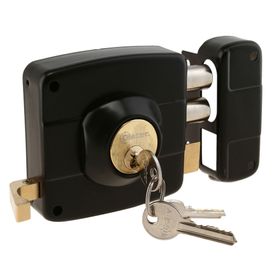 Cerradura sobreponer con caja 111R negro