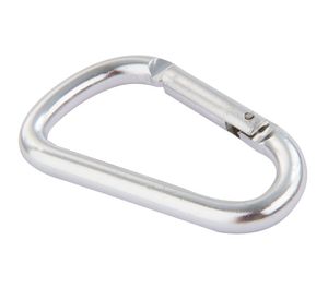 Mosquetón aluminio 100mm plata. Imporper